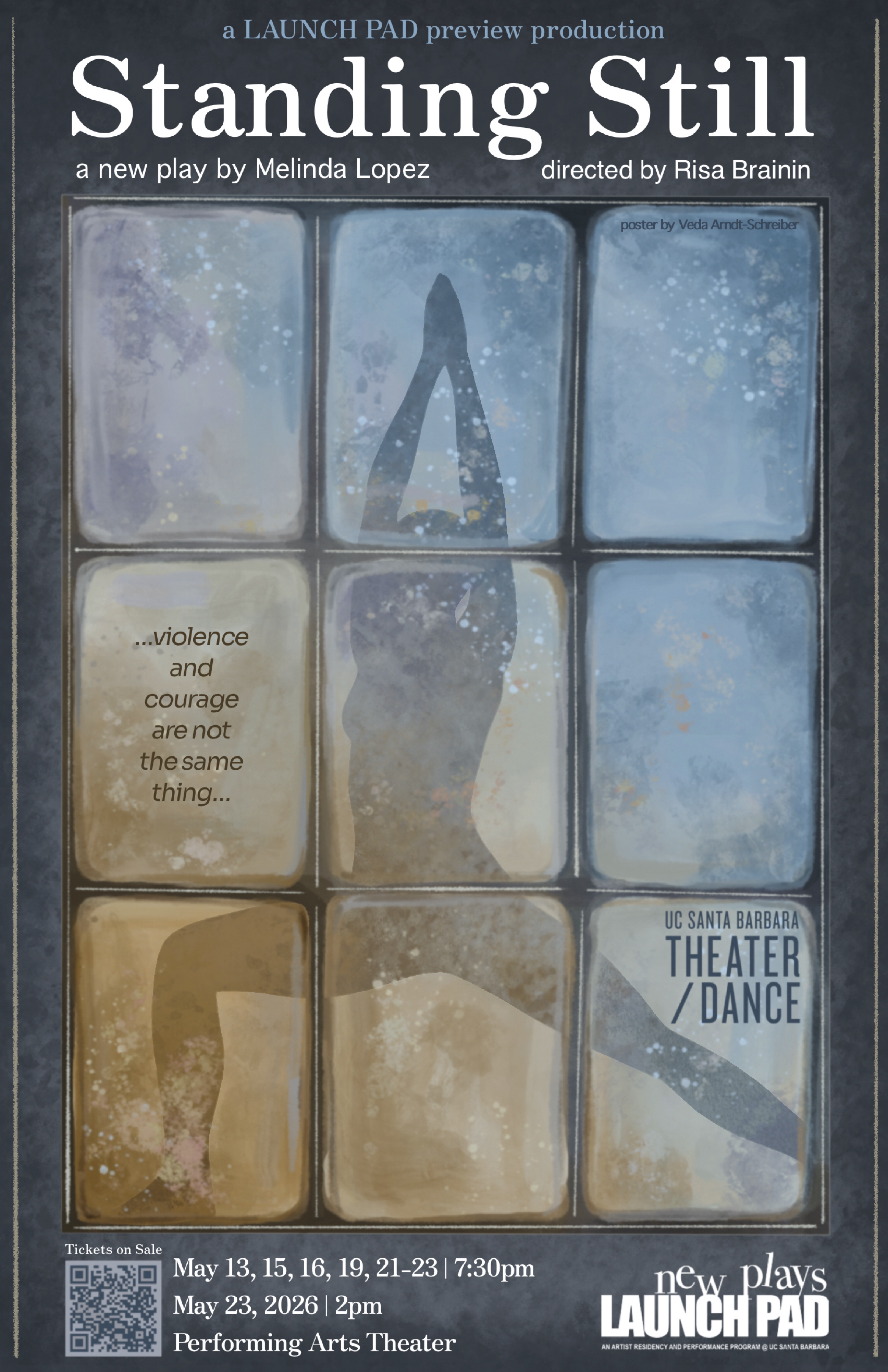 poster for Standing Still by Melinda Lopez