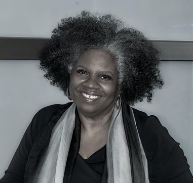 headshot of playwright Cheryl L. West