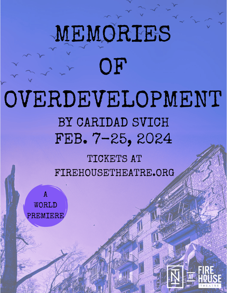 poster for Caridad's play at Firehouse Theatre